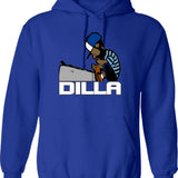 J Cole Rapper Vintage Rap Music (1) Hoodie - Blue