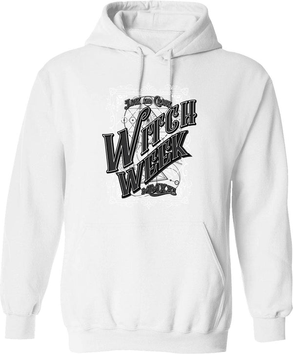 Ja'crispy Vintage Collage (1) Hoodie - Retro Graphic Cosy Pullover - White