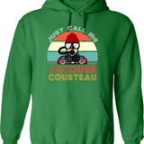Jacksonville Beach Surf Paradise Hoodie - Retro Graphic Pullover Hoodie for Men & Women - Green