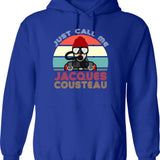 Jacksonville Beach Surf Paradise Hoodie - Retro Graphic Pullover Hoodie for Men & Women - Blue