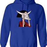 Jan Zizka Kcd2 Vintage Hoodie - Retro Graphic Cosy Pullover - Blue