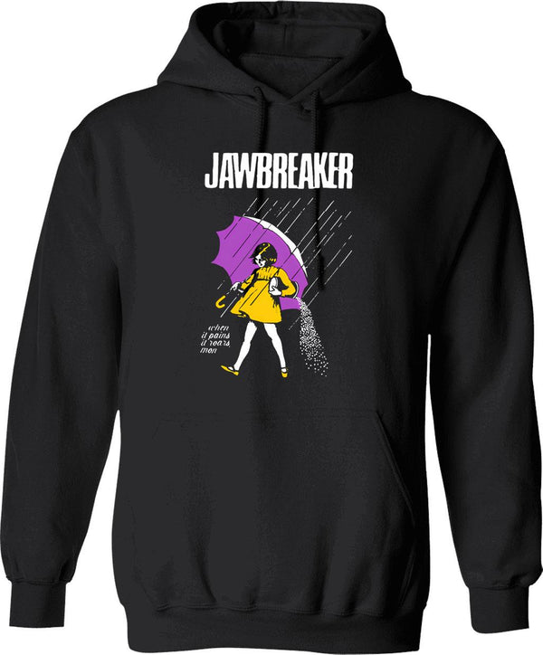 Jawbreaker Hoodie - Retro Graphic Pullover Hoodie for Men & Women - Black