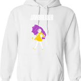 Jawbreaker Hoodie - Retro Graphic Pullover Hoodie for Men & Women - White