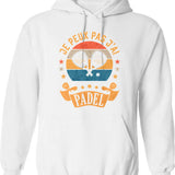 Jawsome Hoodie - Retro Graphic Pullover Hoodie for Men & Women - White