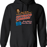 Jefferson Cleaners (1) Hoodie - Retro Graphic Pullover Hoodie for Men & Women - Black