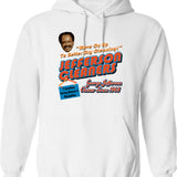 Jefferson Cleaners (1) Hoodie - Retro Graphic Pullover Hoodie for Men & Women - White