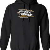 Jefferson Cleaners Hoodie - Retro Graphic Pullover Hoodie for Men & Women - Black