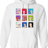Jefferson Cleaners Move On Up Hoodie - Retro Graphic Pullover Hoodie for Men & Women - White