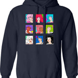 Jefferson Cleaners Move On Up Hoodie - Retro Graphic Pullover Hoodie for Men & Women - Navy