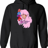 Jem and The Holograms Classic Graphic Pullover Hoodie - Black