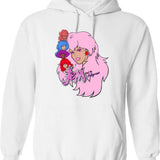 Jem and The Holograms Classic Graphic Pullover Hoodie - White