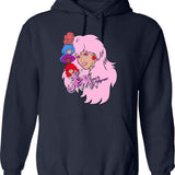 Jem and The Holograms Classic Graphic Pullover Hoodie - Navy