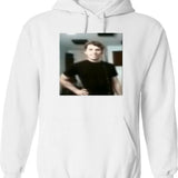 Jerma Slay Funny Blurry Image Graphic Pullover Hoodie - White