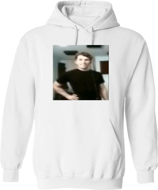 Jerma Slay Funny Blurry Image Graphic Pullover Hoodie - White