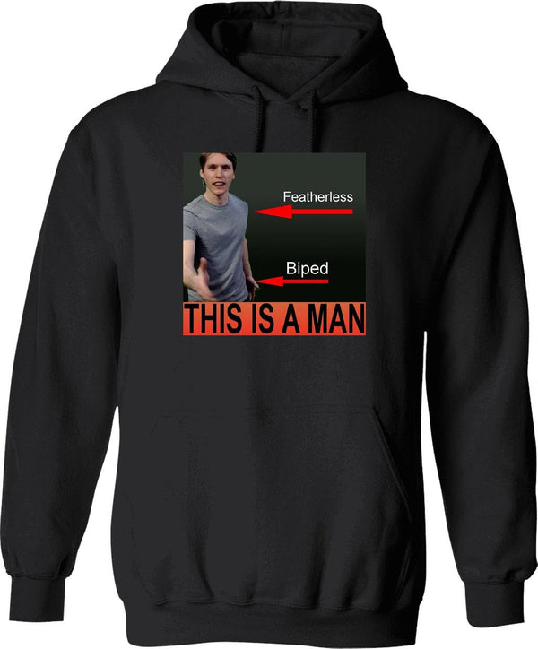 Jerma985 is A Man Graphic Pullover Hoodie - Black
