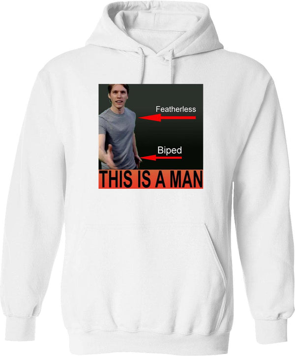 Jerma985 is A Man Graphic Pullover Hoodie - White