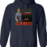 Jerma985 is A Man Graphic Pullover Hoodie - Navy
