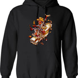 Jenny's New Friends Hoodie - Retro Graphic Pullover Hoodie for Men & Women - Black