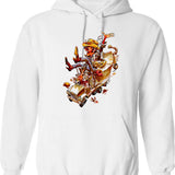 Jenny's New Friends Hoodie - Retro Graphic Pullover Hoodie for Men & Women - White