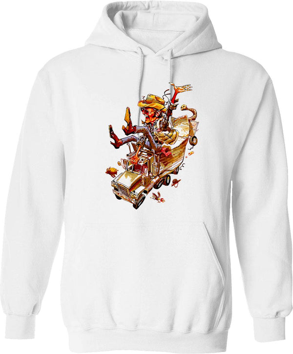 Jenny's New Friends Hoodie - Retro Graphic Pullover Hoodie for Men & Women - White