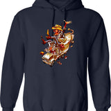 Jenny's New Friends Hoodie - Retro Graphic Pullover Hoodie for Men & Women - Navy