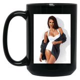 Jessica Alba Sexy Black Coffee Mug, Gift Coffee Mug - Black