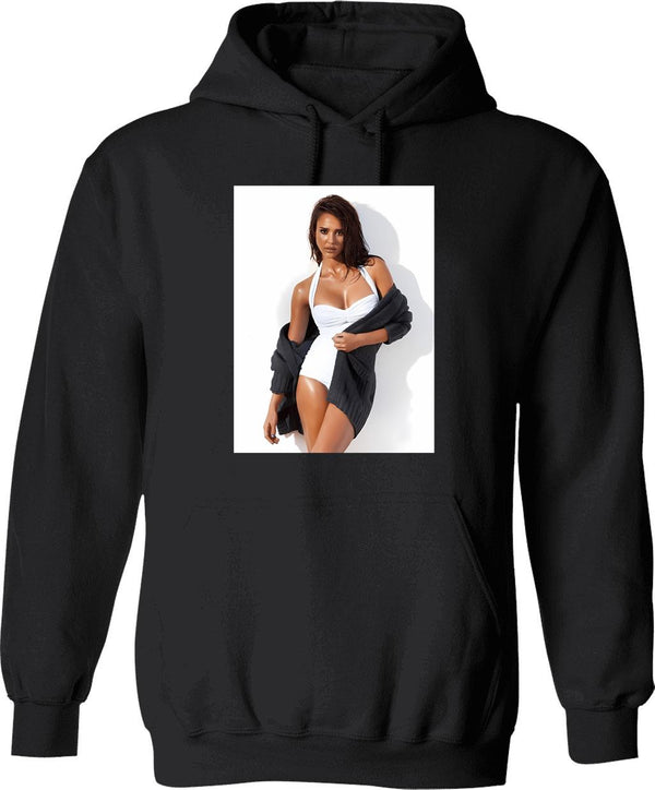 Jessica Alba Sexy Graphic Pullover Hoodie - Black