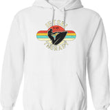 Jet Ski Water Sports Boat Sea Summer Vintage Retro Hoodie - White