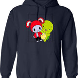 Jive Turkey Vintage Thanksgiving (1) Hoodie - Retro Graphic Cosy Pullover - Navy