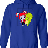 Jive Turkey Vintage Thanksgiving (1) Hoodie - Retro Graphic Cosy Pullover - Blue