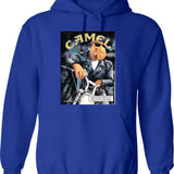 Joe Camel Lone Hoodie - Retro Graphic Pullover Hoodie for Men & Women - Blue