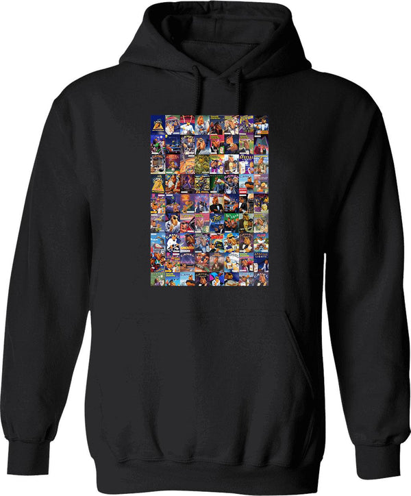 Jock Vintage Hoodie - Retro Graphic Cosy Pullover - Black