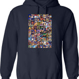 Jock Vintage Hoodie - Retro Graphic Cosy Pullover - Navy