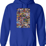 Jock Vintage Hoodie - Retro Graphic Cosy Pullover - Blue