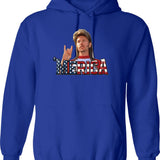 Joe Camel Motorcycle Active Hoodie - Retro Graphic Pullover Hoodie for Men & Women - Blue