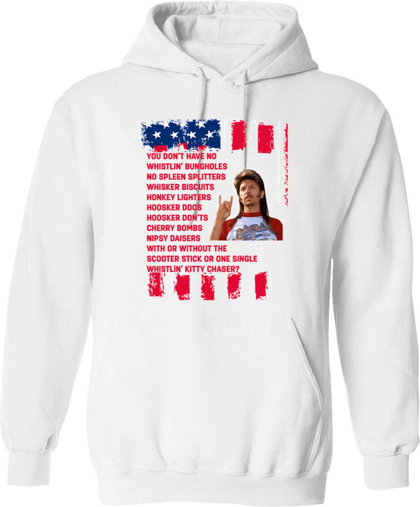 Joe Dirt 4th Of July Merica Hoodie - White
