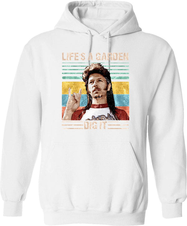 Joe Dirt Joe Dirt Merica Joe Dirt Bleach Fourth Of July 4th Of July Classic Hoodie - White