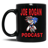 Joe Rogan Podcast Sonic Black Coffee Mug, Gift Coffee Mug