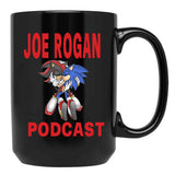 Joe Rogan Podcast Sonic Black Coffee Mug, Gift Coffee Mug