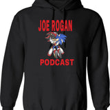 Joe Rogan Podcast Sonic Graphic Pullover Hoodie - Black