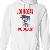 Joe Rogan Podcast Sonic Graphic Pullover Hoodie - White