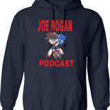Joe Rogan Podcast Sonic Graphic Pullover Hoodie - Navy