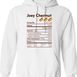 Joey Chestnut Dabbing Hot Dog Hoodie - Retro Graphic Pullover Hoodie for Men & Women - White