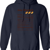 Joey Chestnut Dabbing Hot Dog Hoodie - Retro Graphic Pullover Hoodie for Men & Women - Navy