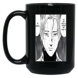 Johan Liebert - Monster Manga Black Coffee Mug, Gift Coffee Mug - Black