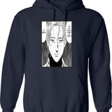 Johan Liebert - Monster Manga Graphic Pullover Hoodie - Navy
