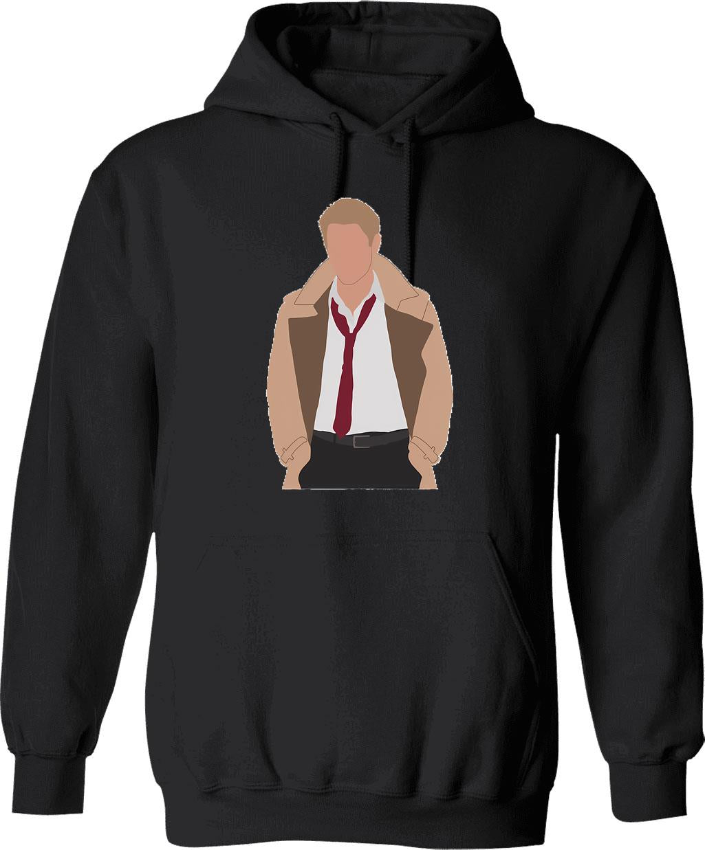 John Cocktosten Hoodie - Retro Graphic Pullover Hoodie for Men & Women - Black