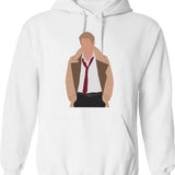 John Cocktosten Hoodie - Retro Graphic Pullover Hoodie for Men & Women - White