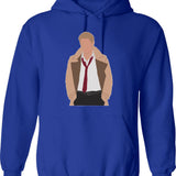 John Cocktosten Hoodie - Retro Graphic Pullover Hoodie for Men & Women - Blue