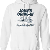 John Pork Vintage Retro Design (1) Hoodie - White